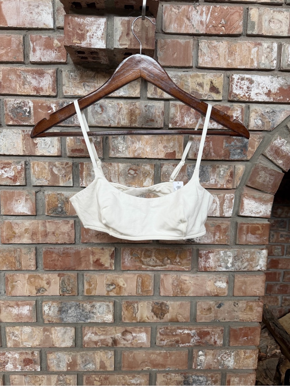 GAP Cotton Bra - Sz Small - White - Adjustable Straps
